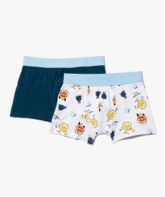 boxer garcon assortis en coton stretch (lot de 2) multicoloreC961201_2