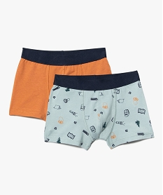 boxers garcon theme aventurier (lot de 2) multicolore sous-vetementsC961801_1