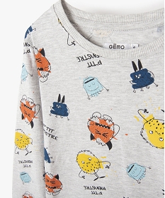 pyjama garcon en jersey imprime monstres imprime pyjamasC962101_2