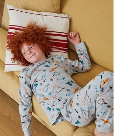 pyjama garcon chine a motif dinosaures imprimeC962401_3