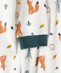 pyjama garcon en velours a motifs forestiers multicoloreC963501_2