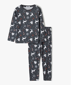 GEMO Pyjama de Noël garçon en jersey imprimé all over Imprimé