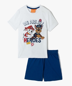 pyjashort garcon imprime - la patpatrouille blancC963701_3