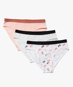 GEMO Culottes fille modèles variés (lot de 3) Imprimé