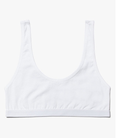 brassiere fille avec dos en dentelle blancC964701_1