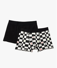 GEMO Boxer garçon imprimé damier (lot de 2) Imprimé