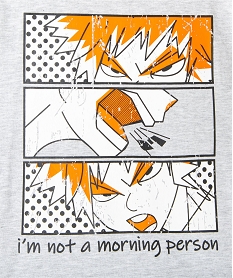 pyjashort garcon imprime manga grisC970901_2
