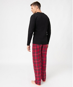 pyjama  homme a carreaux dans sa pochette noirC972801_3