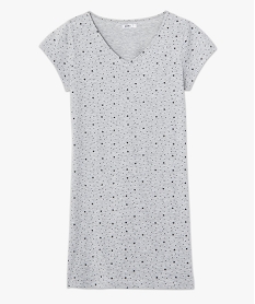 chemise de nuit femme imprimee a manches courtes imprime nuisettes chemises de nuitC975001_4