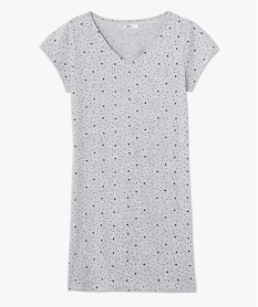 chemise de nuit femme imprimee a manches courtes imprime nuisettes chemises de nuitC975001_4