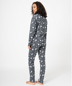 pyjama femme avec motifs de noel imprime pyjamas ensembles vestesC977401_3