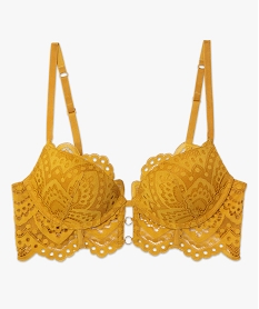 soutien-gorge push-up en dentelle avec armatures jaune soutien gorge avec armaturesC979101_4