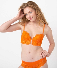 soutien-gorge push-up en dentelle avec armatures orangeC979201_1