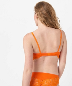 soutien-gorge push-up en dentelle avec armatures orangeC979201_2