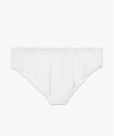 culotte femme en voile plisse blanc culottesC981101_4