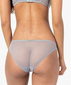 culottes en dentelle et tulle femme (lot de 2) gris standard culottesC981301_2