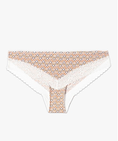shorty femme a motifs fleuris avec finitions dentelle imprime shortiesC984501_4