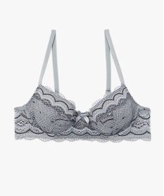 soutien-gorge forme corbeille en dentelle femme gris soutien gorge avec armaturesC985801_4