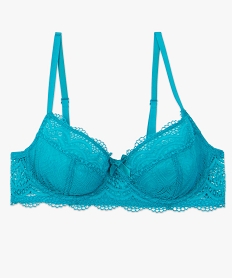 soutien-gorge femme forme corbeille en dentelle bleu soutien gorge avec armaturesC985901_3