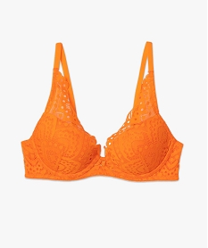 soutien-gorge corbeille en dentelle avec armatures orange soutien gorge avec armaturesC986201_4