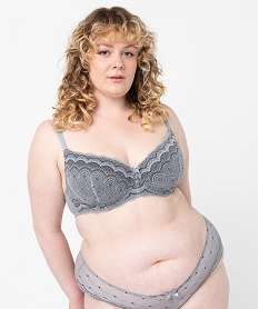 GEMO Soutien-gorge grande taille à armatures et coques fines gris standard