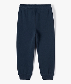 pantalon de jogging garcon en molleton chaud bleu pantalonsC989301_3