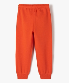 pantalon de jogging garcon en molleton chaud orange pantalonsC989401_3