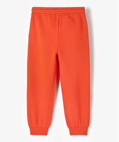 pantalon de jogging garcon en molleton chaud orange pantalonsC989401_4