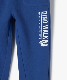 pantalon de jogging garcon en molleton chaud bleu pantalonsC989601_2