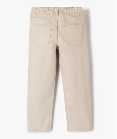 pantalon garcon 5 poches avec taille elastiquee beige jeansC994101_3