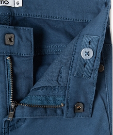 pantalon garcon coupe skinny en toile extensible bleu pantalonsC994601_2