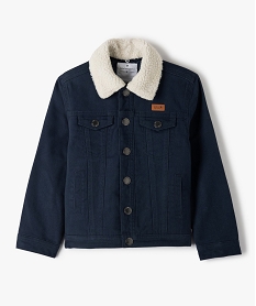 GEMO Veste garçon doublée à col original - LuluCastagnette Bleu