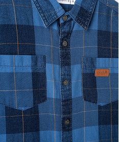 chemise garcon a manches longues a carreaux - lulucastagnette imprime chemisesC995801_2