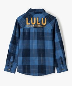 chemise garcon a manches longues a carreaux - lulucastagnette imprime chemisesC995801_3