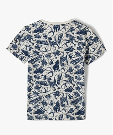 tee-shirt garcon a manches courtes motif all over - jurassic world beigeC999001_3