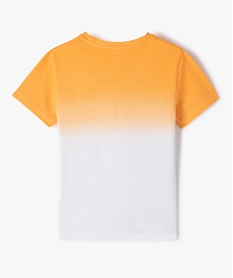 tee-shirt garcon effet tie and dye avec motif foot orangeC999401_3