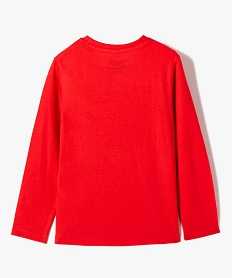 tee-shirt garcon avec large motif colore - super mario rouge tee-shirtsD000401_3