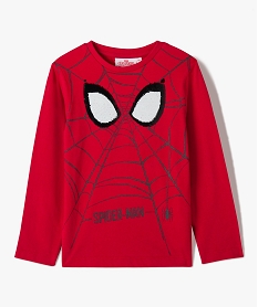 GEMO Tee-shirt garçon avec motif en sequins réversibles - Spiderman Rouge