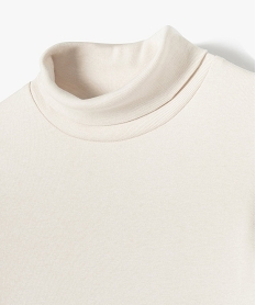 tee-shirt a manches longues et col roule garcon beige tee-shirtsD003201_2