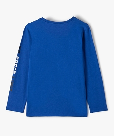 tee-shirt garcon a manches longues avec motif - sonic bleuD004401_3