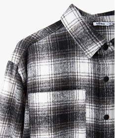 chemise garcon a carreaux aspect flanelle imprimeD009101_2