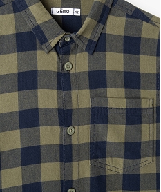 chemise garcon a carreaux imprimeD009201_2