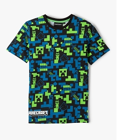GEMO Tee-shirt garçon manches courtes motifs graphiques - Minecraft Imprimé