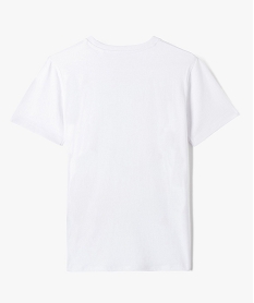 tee-shirt garcon a manches courtes imprime - minecraft blancD011201_3