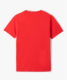 tee-shirt garcon a manches courtes special noel rouge tee-shirtsD011301_3