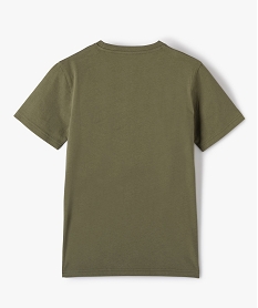 tee-shirt a manches courtes uni garcon vert tee-shirtsD011501_3