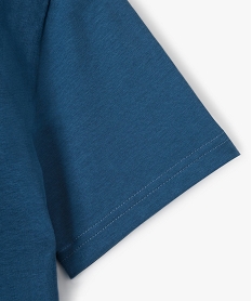 tee-shirt garcon a manches courtes uni bleu tee-shirtsD011601_2