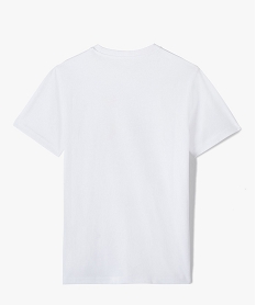 tee-shirt garcon a manches courtes avec motif sur le buste blanc tee-shirtsD012101_4