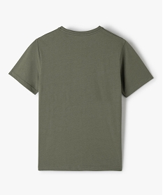 tee-shirt garcon a manches courtes avec message vert tee-shirtsD012401_3