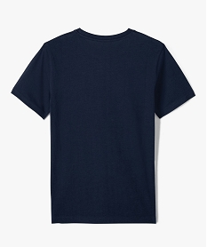 tee-shirt garcon a manches courtes avec message bleu tee-shirtsD012501_3